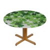 Ulloord St Partricks Day Round Table with Elastic Edged Shamrocks Green Fitted Table s Cover Mat Washable Spill Proof Table Covers for Indoor OutdoorDinning Patio Table