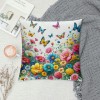 Ulloord Spring pillow Covers, Farmhouse Decorative Throw pillowcases for Home Sofa Couch Decoration