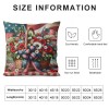 Ulloord Decorations pillow Covers Flag Jar Buffalo Plaid Throw pillow Covers Patriotic pillows Decor Cushion Case