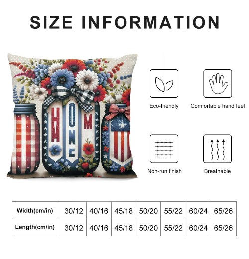 Ulloord Decorations pillow Covers Star and Strip Throw pillows Patriotic pillows Independence Day Decor Cushion Case