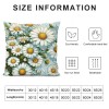 Ulloord Spring pillow Covers, Striped Farmhouse Decorative Throw pillowcases for Home Sofa Couch Decoration