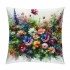 Ulloord Spring pillow Covers Colorful Flowers Butterfly Decorative pillow Cases Decorations Farmhouse Home Decor for Sofa