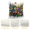 Ulloord Spring pillow Covers Colorful Flowers Butterfly Decorative pillow Cases Decorations Farmhouse Home Decor for Sofa