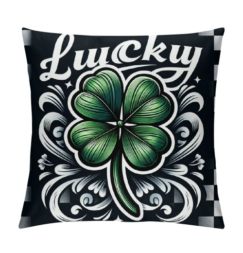 Ulloord Buffalo Plaid St Patricks Day pillow Covers St Patricks Day Decorations for Home St Patricks Decorative Throw pillows Farmhouse St Patricks Day Decor