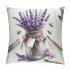 Ulloord Farmhouse Decor pillow Covers Eucalyptus Leaves Lavender Jar Grey Purple Decorative Throw pillow Covers pillowcase Spring Decorations for Sofa