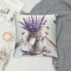 Ulloord Farmhouse Decor pillow Covers Eucalyptus Leaves Lavender Jar Grey Purple Decorative Throw pillow Covers pillowcase Spring Decorations for Sofa