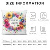 Ulloord Summer pillow Covers Summer Vibers pillows Decorative Throw pillows Summer Decorations Farmhouse Decor Cushion Case for Sofa Couch