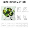 Ulloord St. Patrick's Day pillow Covers, Truck Green Farmhouse Decorative pillowcases for Home Sofa Couch Cushion Decoration