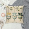 Ulloord pillow Covers, Rabbits Bunny Love All Striped Farmhouse Decorative Throw pillowcases for Home Sofa Couch Decoration