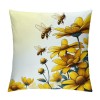 Ulloord pillow Covers Yellow Floral Spring pillows Decorative Throw pillows Cushion Case Floral Decorations Farmhouse Decor for Couch Sofa