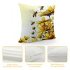 Ulloord pillow Covers Yellow Floral Spring pillows Decorative Throw pillows Cushion Case Floral Decorations Farmhouse Decor for Couch Sofa