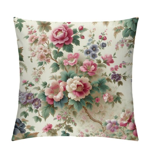 Ulloord pillow Covers Pink Flowers It is So Good to Be Home Spring pillows Decorative Throw pillows Floral Cushion Case Summer Decorations Farmhouse Decor for Sofa