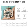 Ulloord Spring pillow Covers, Floral with This is Our Striped Blue Farmhouse Decorative Throw pillowcases for Home Sofa Couch Decoration