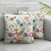 Ulloord pillow Covers Pink Flowers It is So Good to Be Home Spring pillows Decorative Throw pillows Floral Cushion Case Summer Decorations Farmhouse Decor for Sofa