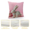 Ulloord pillow Covers, Rabbits Bunny Farmhouse Decorative Throw pillowcases for Home Sofa Couch Decoration