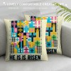 Ulloord Throw pillow Covers Set of Hello Peeps Spring Home Decor for Couch