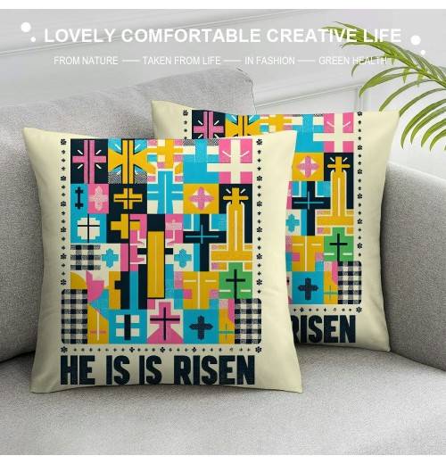 Ulloord Throw pillow Covers Set of Hello Peeps Spring Home Decor for Couch