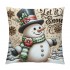 Ulloord Throw pillow Covers Christmas pillow Cover Vintage Xmas Outdoor Decorative pillow Cases Home pillowcase Cushion Cover for Sofa