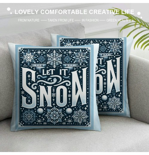 Ulloord Vintage Throw pillow Covers Decorative pillow Case Merry Christmas Decoration Home pillow Cover Outdoor Cushion Cover for Sofa 