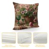 Ulloord Vintage Flower Throw pillow Covers &nbsp; Flower Floral Rustic Decorative Throw pillow Case pillow Cover Square Home Decor Couch