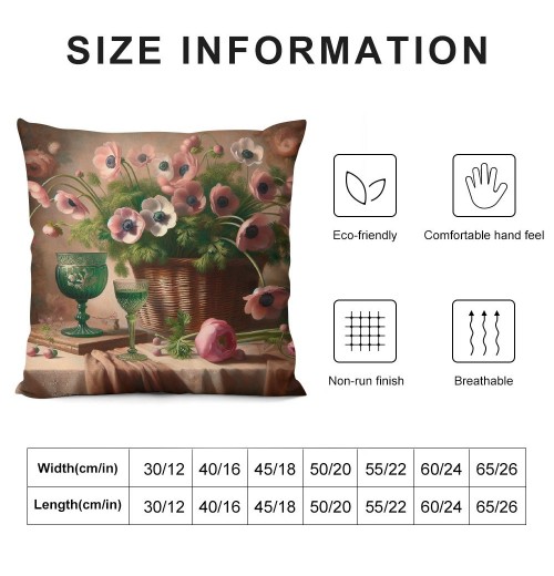 Ulloord Vintage Flower Throw pillow Covers &nbsp; Flower Floral Rustic Decorative Throw pillow Case pillow Cover Square Home Decor Couch