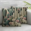 Ulloord Plant pillow Covers Rustic pillow Case Cushion Cases Home Decorative Cushion Covers for Garden Sofa