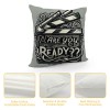 Ulloord Movie Clap-Stick Throw pillow Covers are You Ready Quote Throw pillow Case Cinema Decor&nbsp;pillow Cover Outdoor Decoration for Home Sofa Bed