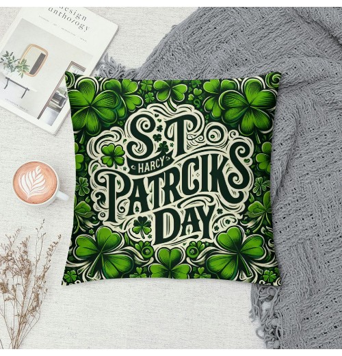 &nbsp;St.&nbsp;Patrick's Day Throw pillow Covers Square Decorative pillow Covers Cushion Cover