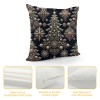 Merry Christmas Trees Black White Throw pillow Covers Winter Xmas Square Decorative pillow Cases Cushion Cover Outdoor Decorations Sofa