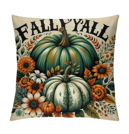 Ulloord Fall Decor Pumpkin Colorful Pumpkin Throw pillow Covers Autumn Theme Farmhouse Decorative Throw pillow Covers for Sofa (Fall Set)