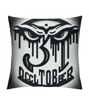  Halloween October 31 pillow Case Cushion Cover Square Throw pillow Cover Decor Couch Sofa Bed