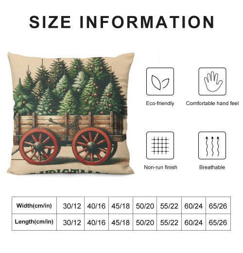 &nbsp;Christmas Decorative pillow Covers&nbsp;Christmas Trees with pillow Case Wood Background Merry Christmas Quote pillowcase Decor 