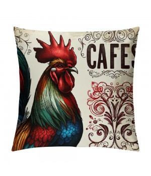 Throw pillow Cover Vintage &nbsp; Pattern Decorative Farmhouse pillowcase Red&nbsp;Figure Cushion Cover pillow Case for Home Sofa Decor