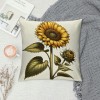 Ulloord Vintage Garden Theme&nbsp;Farmhouse Throw pillow Covers Yellow Sunflower Euro pillow Covers pillowcase Cushion Cover Home Garden Couch Bedroom