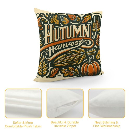 Ulloord Throw pillow Covers Vintage Fall Pumpkin&nbsp;Decor Throw pillow Case &nbsp; Cushion Cover Outdoor pillowcase for Couch