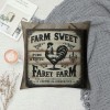  Farmhouse pillow Covers Vintage Wood Background Animal Decor Rustic pillow Case Farm Sweet Farm Lettering Cushion Cover Decor Sofa