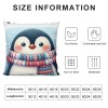 Ulloord Throw pillow Covers Lovely&nbsp;&nbsp;Flamingo Turkey Farmhouse pillow Covers Super Soft Home Decor Animal pillowcase for Sofa Couch Bedding (Animal Set)