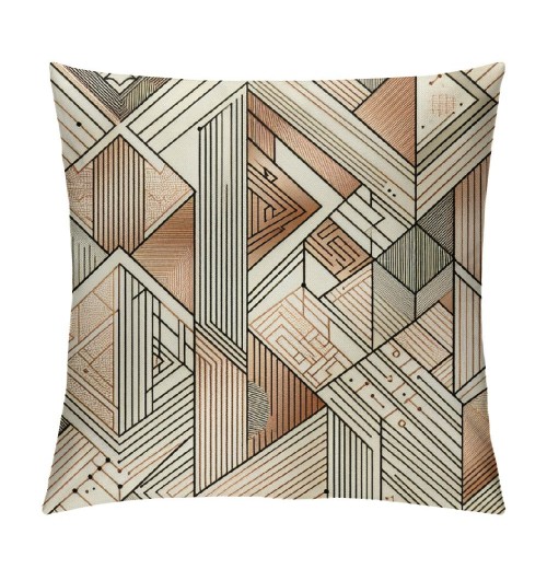 Ulloord &nbsp; Throw pillow Covers pillow Case&nbsp;Geometric Figure Decorative pillow Covers Square Math Theme Cushion Cover Home Decor for Sofa Bed