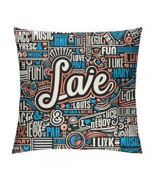  I Like Love Decorative pillow Covers Quote Throw pillow Case Cushion Cover Square Couch Decor Cushion pillowcase