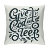 Ulloord Give It to God and Go to Sleep Decorative Throw pillow Case Cover,Christian Decorations for Home Bedroom Girl Room,Housewarming Gifts, Bed Gifts