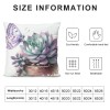  Oil Painting Tropical Plant pillow Cover Green Succulent with&nbsp; Decorative Cushion Case Cover Square pillow Case