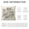 Farmhouse pillow Covers Do More of What Make You Happy Decorative Throw pillow Case Flower pillow Covers for Farmhouse Decor Housewarming Gifts