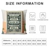 Ulloord  Retro&nbsp;Wood Grain&nbsp;Spoon&nbsp;pillow Covers Farmhouse pillow Case Square Throw Cushion Cover for Home Sofa Car Bedroom 