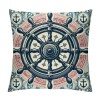 &nbsp;Square Nautical Throw pillow Covers Home Decor Cushion Cases Starfish Striped Background Sea Theme pillowcases for Bedroom Couch Chair