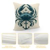 Ulloord Vintage Ocean Marine Life with Anchor Sailboat Lighthouse Throw pillow Case Cover,Funny Nautical Decorations For Home Bedroom Office,Gifts For Marine Life Lovers Women Men Girls Boys