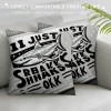 Ulloord Sharks Ocean Animals Themed pillowcase Decorations for Home, Funny I Just Really Like Sharks Ok Throw pillow Cover, Shark Lover Gifts