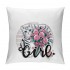 Ulloord Just A Girl Who Loves Cats Decorative Throw pillow Case Cover ,Cute Floral Kitty Cat Decorations for Home Bedroom Girls Room Office,Cat Owners Cat Moms Gift,Cat Lovers Gift