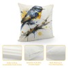 Ulloord Outdoor&nbsp;Birds are Singing&nbsp;On The Tree Accent Farmhouse Decorative Throw pillow Covers Watercolor Lovely Birds pillowcases Super Sof pillow Case for Bed