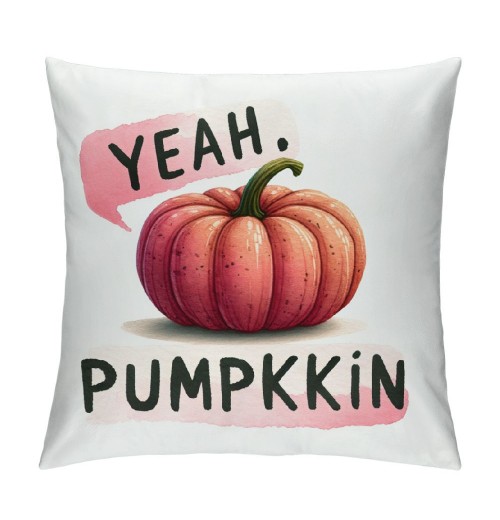 Ulloord  Pumpkin pillows Decorative pillow Case Super Soft Autumn Thanksgiving Decor Deep Pink Pumpkin pillow CoversSquare Welcome Fall Cushion Cover for Home Sofa