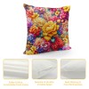 Ulloord  Oil Painting Daisy Flower Throw pillow Cover Outdoor Spring Watercolor Floral with Butterfly Farmhouse Throw Cushion Cover Home Sofa Couch pillow Cases